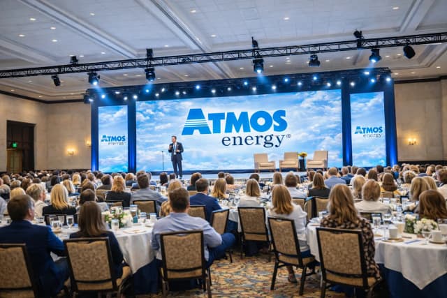 Corporate event with LED video walls
