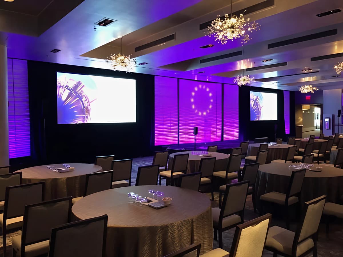 AV production and stage setup in Sugar Land TX